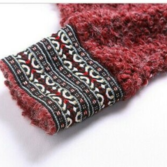 Aporia.as Boucle Turtle Neck Poncho Cape Sweater - Picture 2 of 4